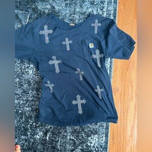 Carhartt iamkokola Navy Cross Print Tee